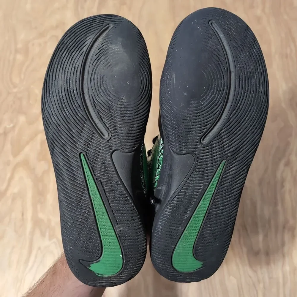 Nike Team Hustle D 9 DIGI (GS) Sz 7Y Kids‎ Black/Green Boys Sneaker DC1992 001